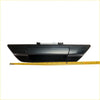 Black plastic rear tail gate handle for Toyota Hilux Revo 2015-2020 with glossy finish and integrated handle shown from back side