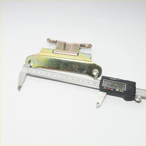 Rear tail gate hinge for toyota hilux double cab 2005-2015 metallic with yellowish green patina and two mounting holes