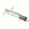 A digital caliper with a black and silver body measuring rear tailgate hinges for toyota hilux 2015-2023 in mm