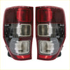 Red and black led rear tail light bulbs with modern angular design for ford ranger t6 xlt px wildtrak 2012-2021 back side