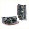 Back side of black plastic rear tail light assembly with red trim and wiring for ford ranger t6 xlt px wildtrak 2012-2021