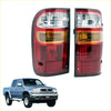 Rear tail light lights for toyota hilux ln154 ln169 ln172 kzn165 d4d with red and amber plastic and clear lens sections