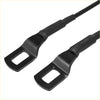 Black utt tube rear tailgate cable with heat-shrink tubing and metal lugs for toyota tacoma 1995-2004 back side view
