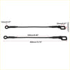 Rear tailgate cables for toyota tacoma black insulated with reinforced ends 12mm loop and 22mm rectangular connector