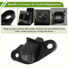 Black rear view backup camera for Toyota HILUX 2021-2024 with wear-resistant abs plastic housing and clear lens from back view