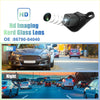 Black rear view backup camera for toyota tacoma with hard glass lens and mounting bracket showing back side