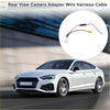 Rear view camera adapter wire harness cable for toyota 86 2016 with black red wires yellow rca and white plastic housing