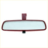 Rear view mirror carmine maroon plastic with rectangular reflective surface and black clips for toyota hilux 1997-2005