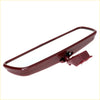 Rearview mirror carmine plastic maroon with foldable arm for toyota hilux 1997-2005 shown from back side