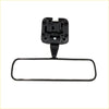 Black plastic rearview mirror with mounting bracket shown from back for toyota hilux 1988-1997 models