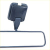 Dark gray plastic rearview mirror with rectangular frame and clip for toyota hilux rn110 ln50 1988-1998