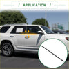 Black rear weatherstrip window seal for toyota 4runner 2003-2009 showing backside of trim strip