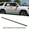 Black rubber rear weatherstrip window seal for toyota 4runner 2003-2009 shown from the back side