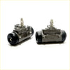 Rear wheel brake cylinder for toyota hilux n150 gray metallic with black rubber end caps and threaded fittings