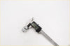 Digital caliper with black body and silver jaws showing 1.87 mm measuring rear wheel nut chrome for toyota hilux 2wd 4wd