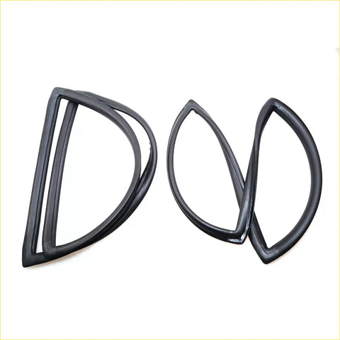 Black rubber rear window seal strips for nissan patrol safari y60 wagon car doors shown from back side