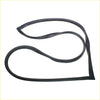 Black rubber rear windshield weatherstrip for Mitsubishi Galant Chrysler Valiant with smooth flexible texture and tapered ends