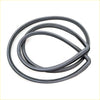 Black rubber rear windshield weatherstrip seal for Nissan Datsun Fairlady Z 240Z 260Z showing the back side