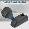 Black textured plastic rear windshield wiper arm nut cover for Toyota RAV4 2006-2023 shown from the back side