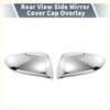 Rearview mirror cover overlay chrome plated for toyota hilux 2015-2022 with sleek chrome finish and smooth contours