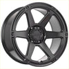 Black matte recon alloy wheel with five-spoke design from recon armour perfect for rugged off-road use