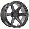 Black matte finish recon alloy wheel with five-spoke design from recon armour matt black series