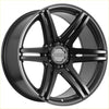 Black matte finished alloy wheel recon striker with five-spoke design and recon branding at the center