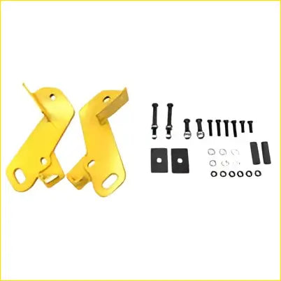 Yellow metal recovery tow points with black screws and hardware fit for isuzu d-max 7/2020-on 4wd