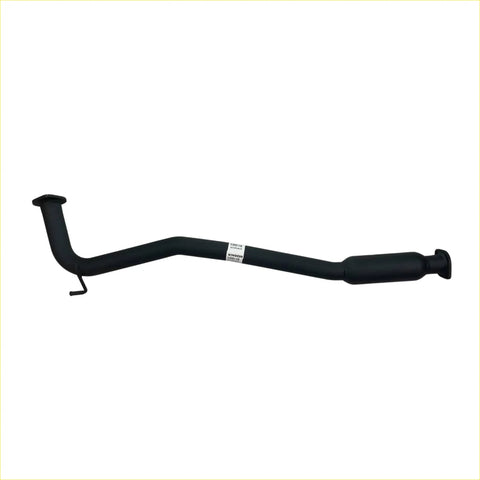 Black metal curved exhaust pipe with label for redback 2.25 connecting pipe holden commodore ve vf 6 cylinder