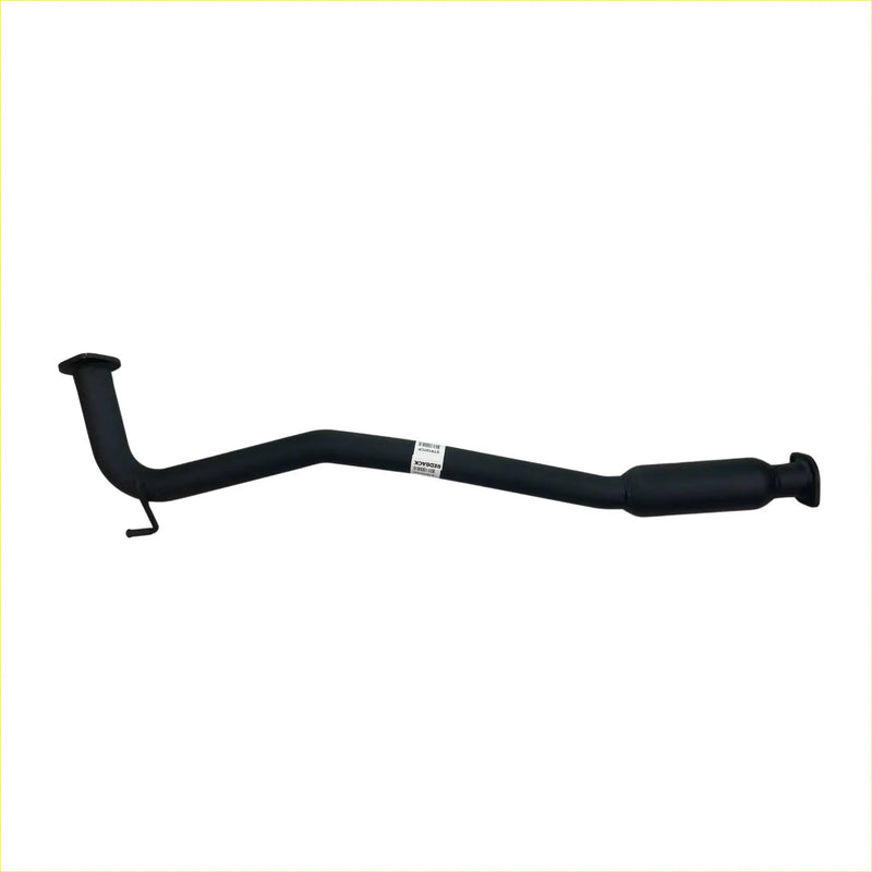 Black metal curved exhaust pipe with label for redback 2.25 connecting pipe holden commodore ve vf 6 cylinder