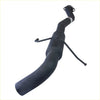 Black rubber-coated redback 2.5 inch exhaust pipe with metal brackets and silver label for holden commodore vs ute