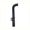 Black matte metal redback 3 inch tail pipe with curved top and bracket for holden commodore ve vf passenger side