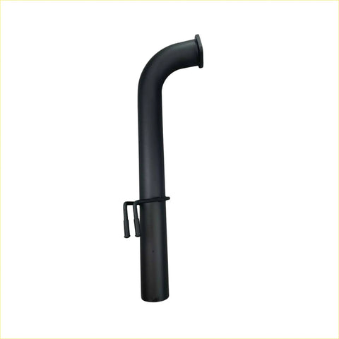 Black matte metal redback 3 inch tail pipe with curved top and bracket for holden commodore ve vf passenger side