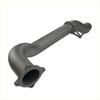 Gray metallic exhaust manifold with flanged ends and curved tubes in redback 4x4 exhaust system for chevy silverado 1500