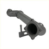 Gray metallic exhaust manifold with flanged bracket and pipe for redback 4x4 exhaust system chevrolet silverado 1500