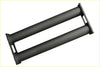 Black dual roller conveyor component with matte finish and industrial metal construction for redback 4x4 exhaust