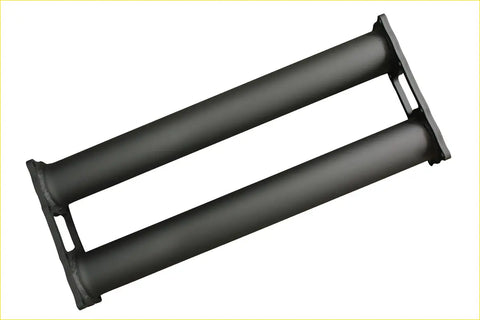 Black dual roller conveyor component with matte finish and metal build for redback 4x4 muffler sound option