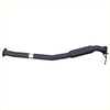 Black metal exhaust pipe with curved design and flanged ends for redback exhaust 2.5 system ford fg falcon ute