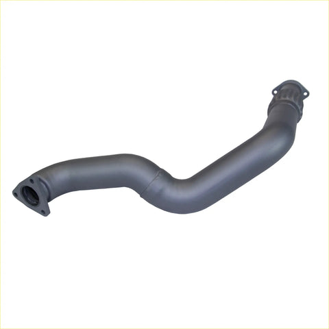 Black metal redback exhaust dump pipe with s-shaped flanged ends for toyota landcruiser 75 78 79 series