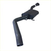 Black metal redback exhaust with rectangular muffler and curved pipes for holden commodore vy v6 sedan series 2 2.5 inch front