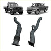 Black metal exhaust manifold back side for toyota land cruiser lc79 redback extreme duty 4 exhaust dpf adapter pipe with cat
