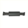 Black cylindrical redback extreme duty centre offset muffler with flanged ends and matte finish for 3.5 inch 6 inch round resonator