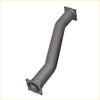 Gray metallic exhaust manifold with flanged ends and curved tubes for redback extreme duty exhaust toyota prado 120 series