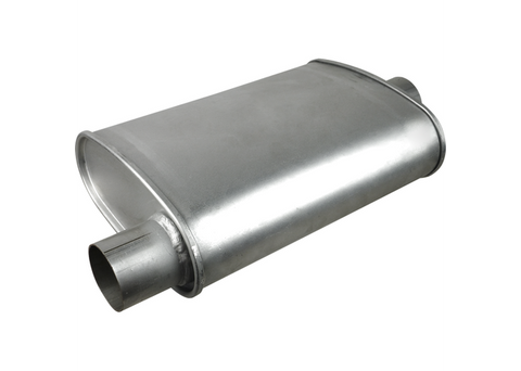 Redback Oval Muffler 14" Long 3" Offset/Centre Megaflow