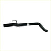 Black metal redback factory sport tailpipe with curved design and bracket for holden commodore VTVZ sedan back side view