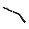Black metal curved redback factory sport tailpipe with mounting brackets for holden commodore vtvz sedan backside view
