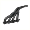 Black cast iron redback header exhaust manifold with four runners and flange base for mitsubishi triton mk 24 4g64