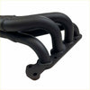 Black painted metal exhaust manifold with four curved pipes and flanges redback header for suzuki jimny 2019 on
