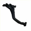 Black matte finished redback header exhaust manifold with three pipes and brackets for suzuki jimny 2019 on