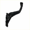 Black matte redback header exhaust manifold with three tubes and brackets for suzuki jimny 2019 on shown from back